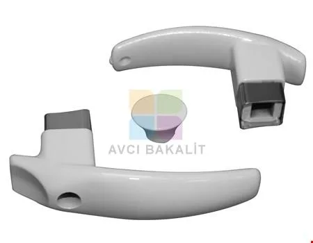 Kare Akdeniz Beyaz Kulp · Çaydanlık Kulpları · Akdeniz
