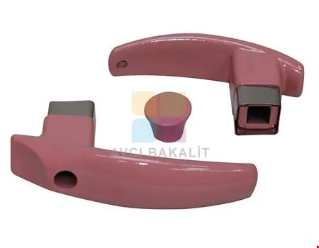 Kare Akdeniz Pembe Kulp · Çaydanlık Kulpları · Akdeniz