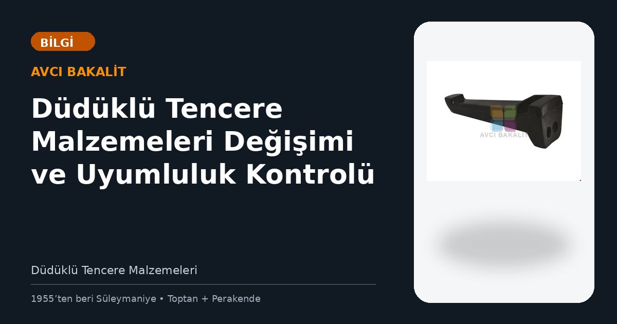 Düdüklü Tencere Malzemeleri Değişimi ve Uyumluluk Kontrolü