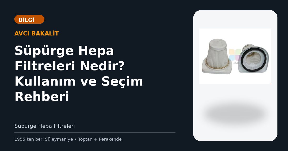 Süpürge Hepa Filtreleri Nedir? Kullanım ve Seçim Rehberi