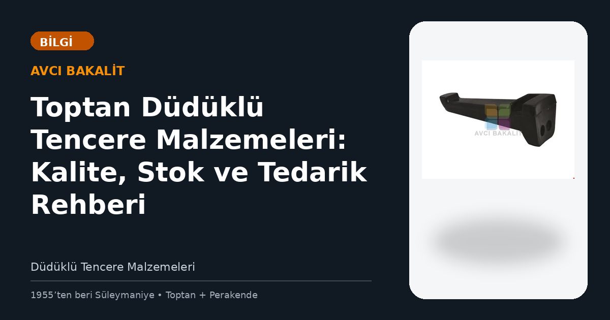 Toptan Düdüklü Tencere Malzemeleri: Kalite, Stok ve Tedarik Rehberi